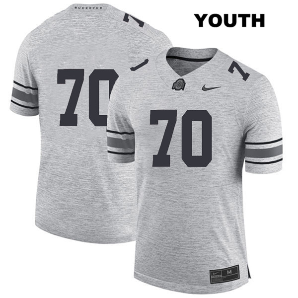 Ohio State Buckeyes Youth Noah Donald #70 Gray Authentic Nike No Name College NCAA Stitched Football Jersey DX19A82WB